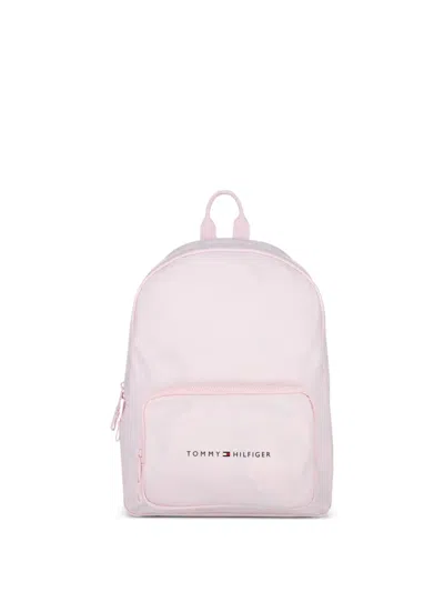 Tommy Hilfiger Junior Kids' Logo-plaque Backpack In Pink