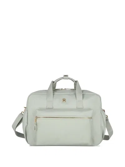 Tommy Hilfiger Junior Logo-plaque Changing Bag In Gray