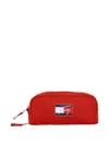 Tommy Hilfiger Junior Logo-plaque Pencil Case In Red