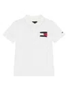Tommy Hilfiger Junior Logo Polo Shirt In White