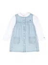 Tommy Hilfiger Junior Logo-print Dress Set In Blue