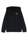 Tommy Hilfiger Junior Logo-print Jersey Bomber Jacket In Blue