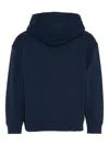 Tommy Hilfiger Junior Logo-print Long-sleeve Hoodie In Blue