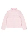 Tommy Hilfiger Junior Logo-print Puffer Jacket In Pink