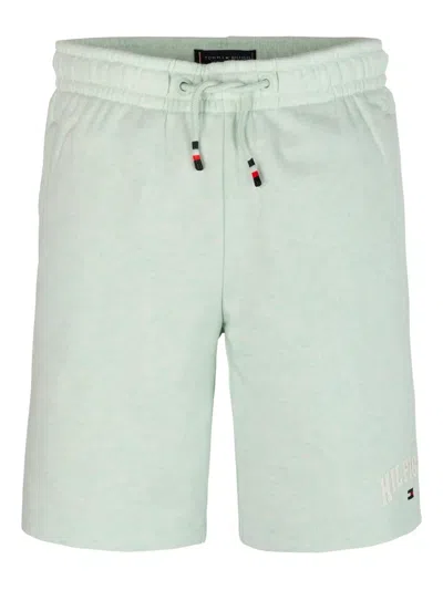 Tommy Hilfiger Junior Kids' Logo-print Shorts In Green