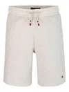 Tommy Hilfiger Junior Logo-print Shorts In Neutrals