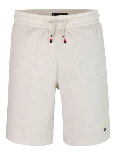 Tommy Hilfiger Junior Kids' Logo-print Shorts In Neutrals