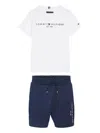 Tommy Hilfiger Junior Logo-print Shorts Set In Multi