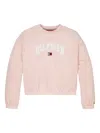 Tommy Hilfiger Junior Logo-print Sweatshirt In Pink