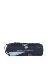 Tommy Hilfiger Junior Logo-print Top-zip Pencil Case In Blue