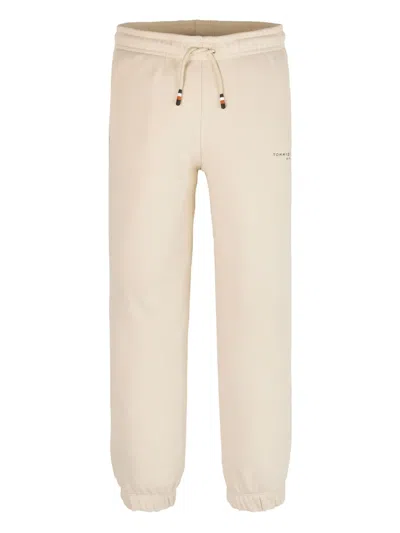 Tommy Hilfiger Junior Kids' Logo-print Track Pants In Neutrals