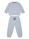 Tommy Hilfiger Junior Logo-print Tracksuit Set In Blue