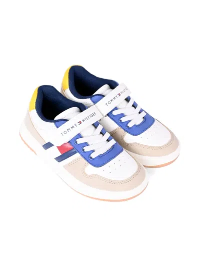 Tommy Hilfiger Junior Kids' Logo Sneakers In White