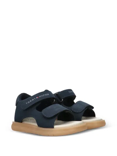 Tommy Hilfiger Junior Kids' Logo-strap Sandals In Blue