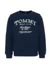 Tommy Hilfiger Junior Logo Sweatshirt In Blue