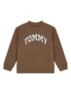 Tommy Hilfiger Junior Logo Sweatshirt In Brown