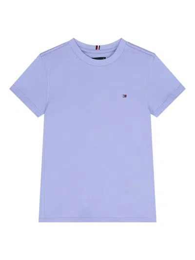 Tommy Hilfiger Junior Kids' Logo T-shirt In Purple