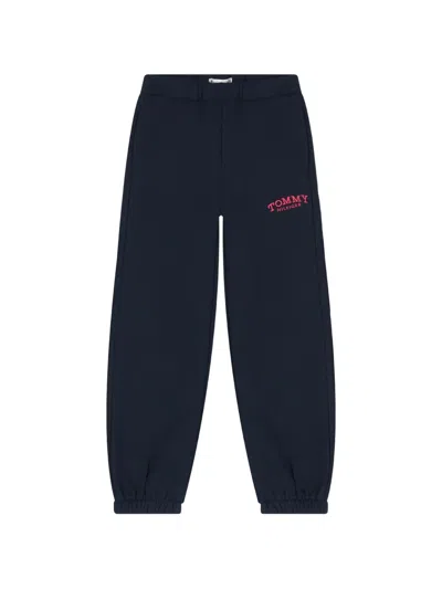 Tommy Hilfiger Junior Kids' Logo Track Pants In Blue