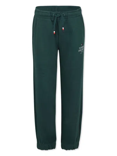 Tommy Hilfiger Junior Kids' Logo Track Pants In Green