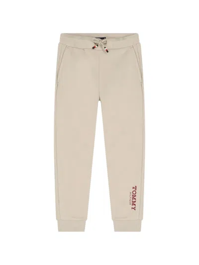 Tommy Hilfiger Junior Kids' Logo Trousers In Brown