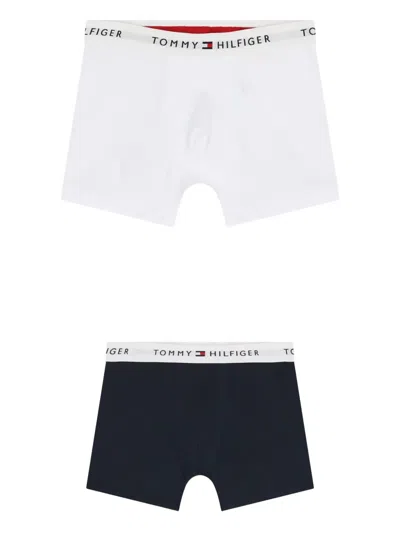 Tommy Hilfiger Junior Kids' Logo-waistband Boxers (pack Of Two) In Multi