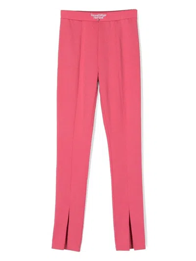 Tommy Hilfiger Junior Kids' Logo-waistband Leggings In Pink