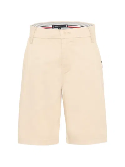 Tommy Hilfiger Junior Kids' Logo-detail Chino Shorts In Brown