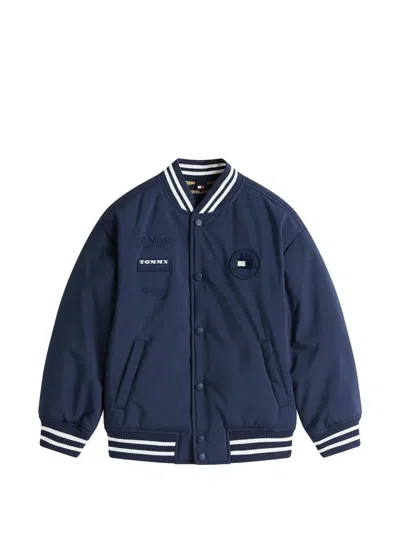 Tommy Hilfiger Junior Kids' Logo-patch Relaxed Bomber Jacket In Multi