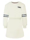 Tommy Hilfiger Junior Long-sleeve Stripe-detail Dress In Neutral
