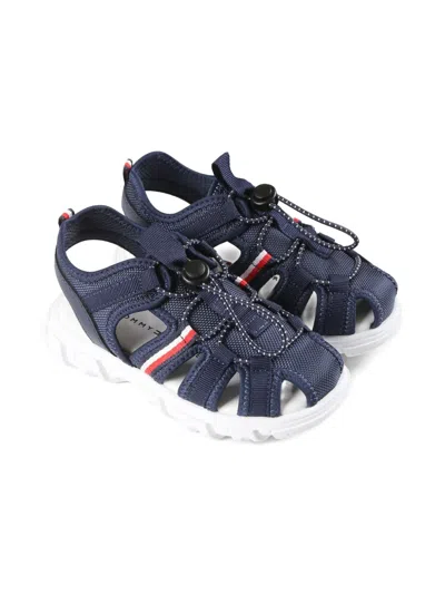 Tommy Hilfiger Junior Kids' Mesh-detail Sandal In Blue