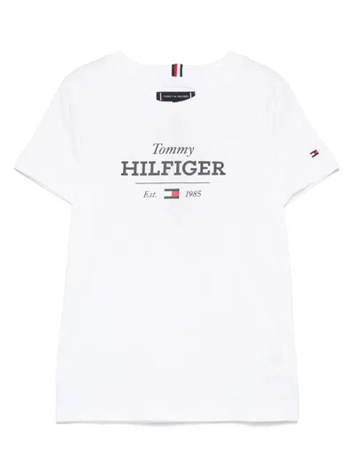 Tommy Hilfiger Junior Kids' Monotype 1985 T-shirt In White