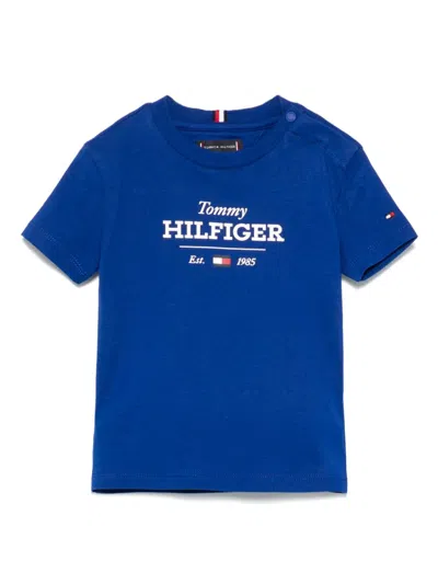 Tommy Hilfiger Junior Babies' Monotype 1985 T-shirt In Blue