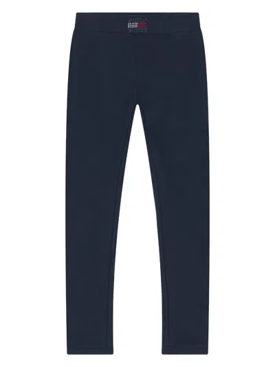 Tommy Hilfiger Junior Kids' Navy Logo Leggings In Blue