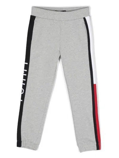 Tommy Hilfiger Junior Kids' Organic-cotton Track-pants In Grey