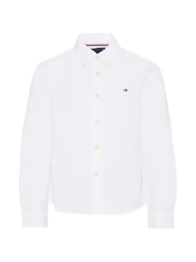 Tommy Hilfiger Junior Kids' Oxford Button Fastening Shirt In White