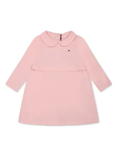 Tommy Hilfiger Junior Babies' Peter Pan-collar Dress In Pink