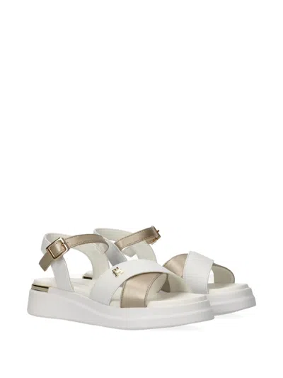 Tommy Hilfiger Junior Kids' Platform Criss-cross Sandals In White