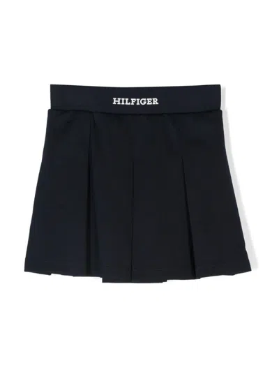 Tommy Hilfiger Junior Kids' Pleated Mini Skirt In Blue