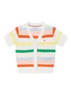 Tommy Hilfiger Junior Pointelle-knit Cardigan In White