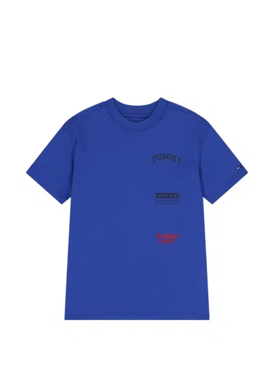 Tommy Hilfiger Junior Kids' Print T-shirt In Blue