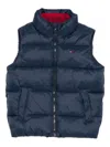 Tommy Hilfiger Junior Quilted Zip-up Vest In Blue