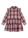 Tommy Hilfiger Junior Ruffled Checked-pattern Dress In Pink