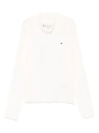 Tommy Hilfiger Junior Kids' Ruffled Top In White
