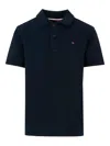 Tommy Hilfiger Junior Short-sleeve Polo Shirt In Blue