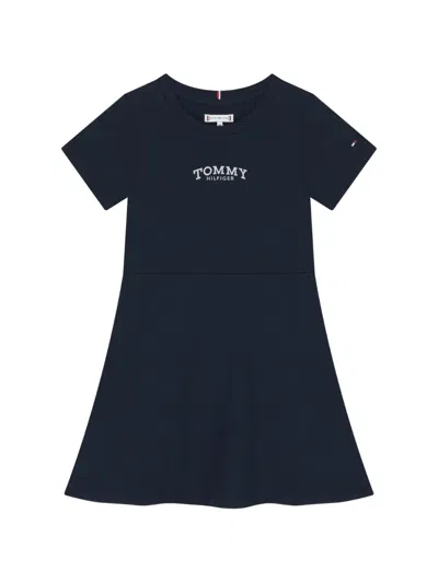 Tommy Hilfiger Junior Kids' Short-sleeve Dress In Blue