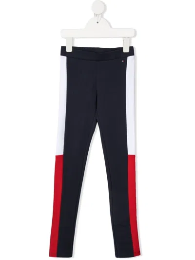 Tommy Hilfiger Junior Teen Side-stripe Track Pants In Blue