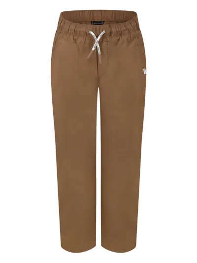 Tommy Hilfiger Junior Kids' Straight-leg Track Pants In Brown