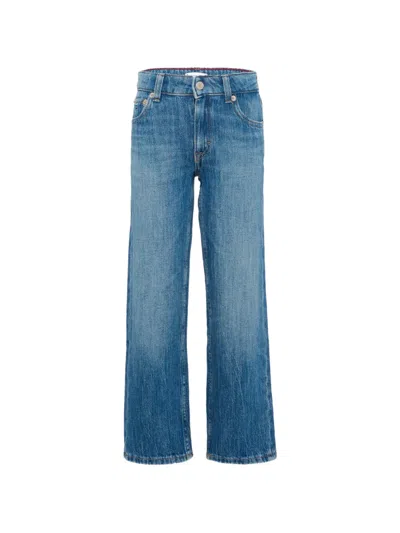 Tommy Hilfiger Junior Kids' Straight-leg Jeans In Blue