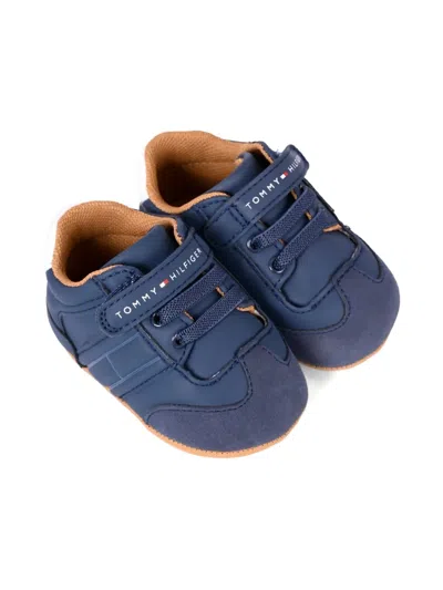 Tommy Hilfiger Junior Babies' Strap Detail Sneakers In Blue