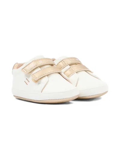 Tommy Hilfiger Junior Babies' Strap-fastening Sneakers In White